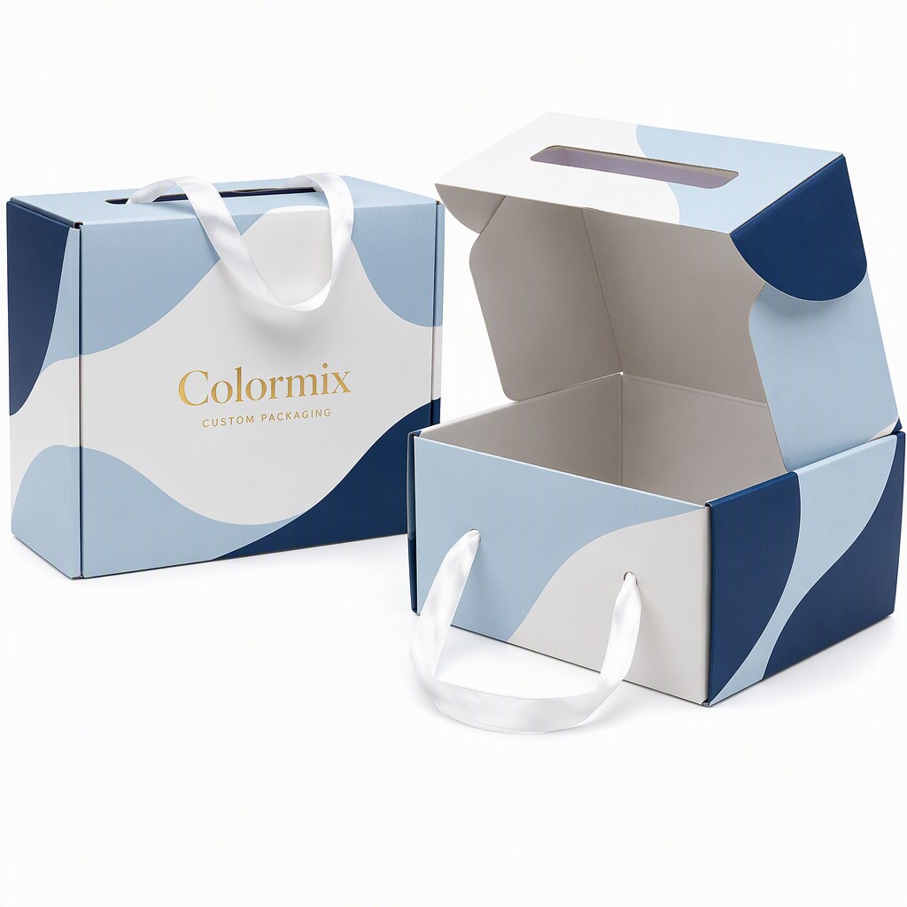 Corrugated Mailer Box with Handle by Colormix Packaging